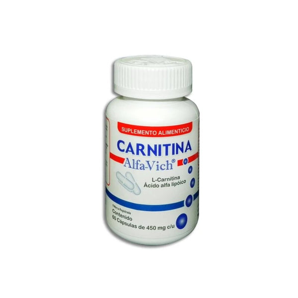 VichL-Carnitina, Acido Alfa Lipoico Frasco C/60 Capsulas De 450 Mg C/U Marcran VichL-Carnitina, Acido Alfa Lipoico Frasco C/60 Capsulas De 450 Mg C/U Marcran