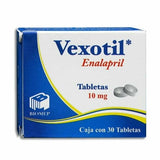 Enalapril 10 mg / 30 Tabletas