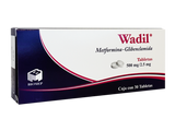 Metformina / Glibenclamida de 500/5mg Caja con 30 Tabletas