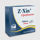 Ciprofloxacino 250 mg / 8 Tabletas