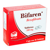 Bezafibrato 200 mg / 30 Tabletas