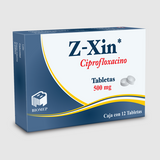 Ciprofloxacino 500 mg / 12 Tabletas