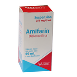 Dicloxacilina Suspensión 250mg Frasco de 60ml