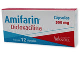 Dicloxacilina 500 mg / Caja con 12 cápsulas