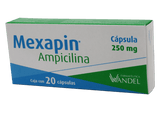 Ampicilina 250mg / Caja con 20 cápsulas